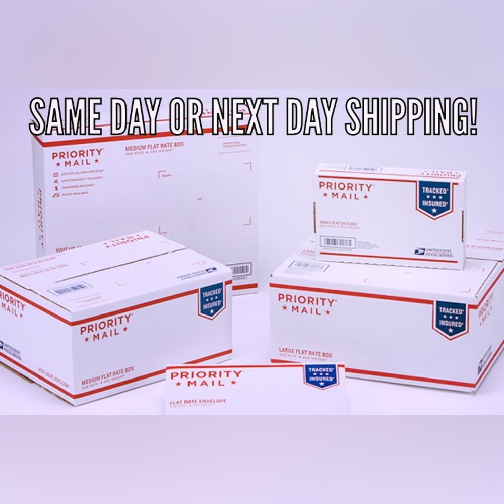 I ship same day or the next guaranteed on every order!